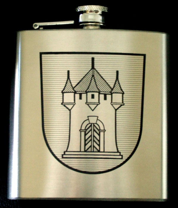 Flachmann Gravur Wappen 2